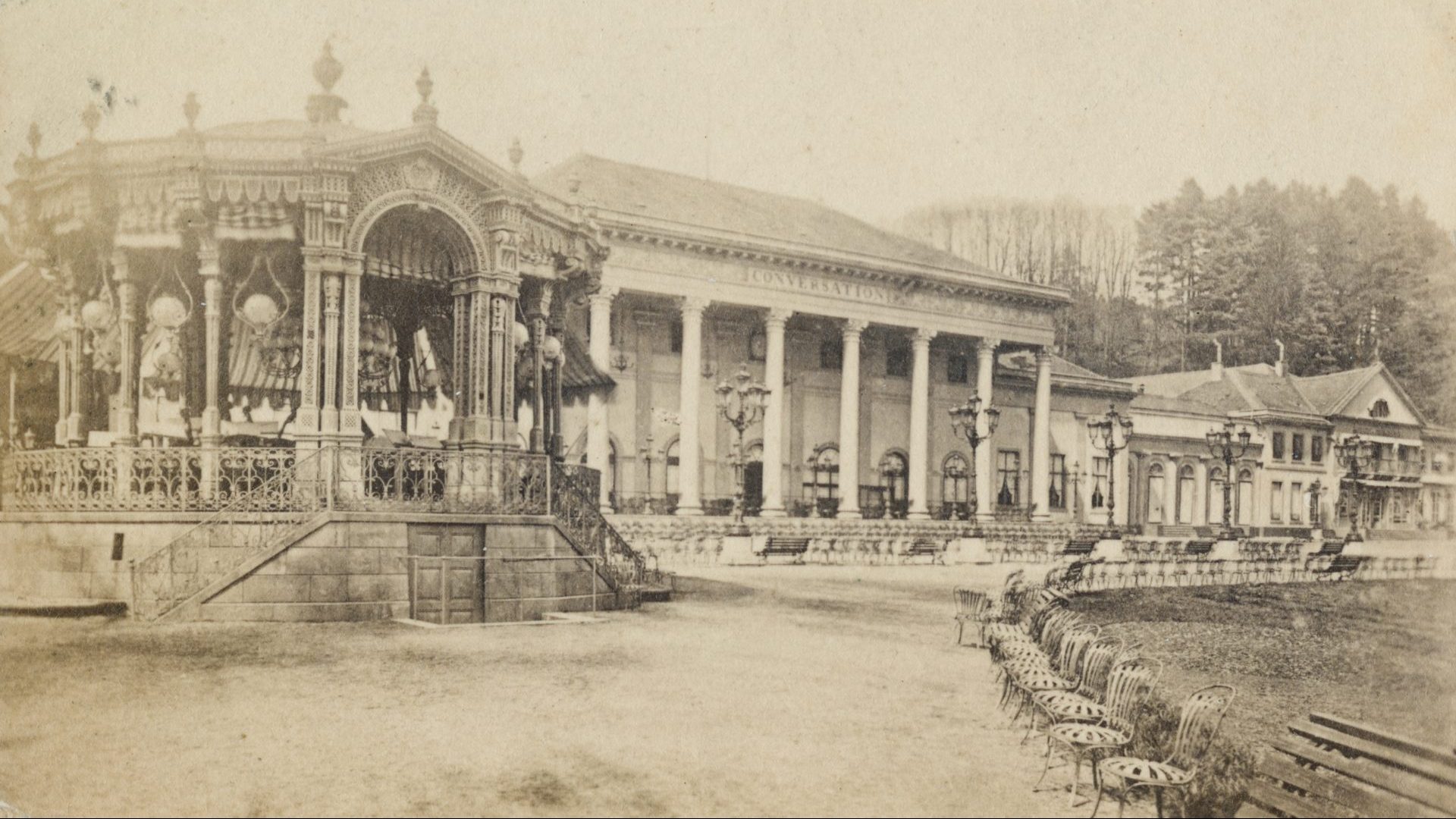 The Kursaal or spa at Baden-Baden, Germany, 1867. Photo: Hulton Archive/Getty