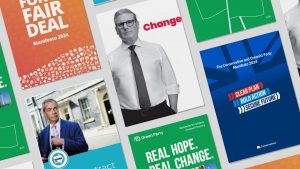 Manifestos are the policy part of the sales pitch to the nation that makes up an election campaign – not a blueprint or full plan for government. Image: TNE
