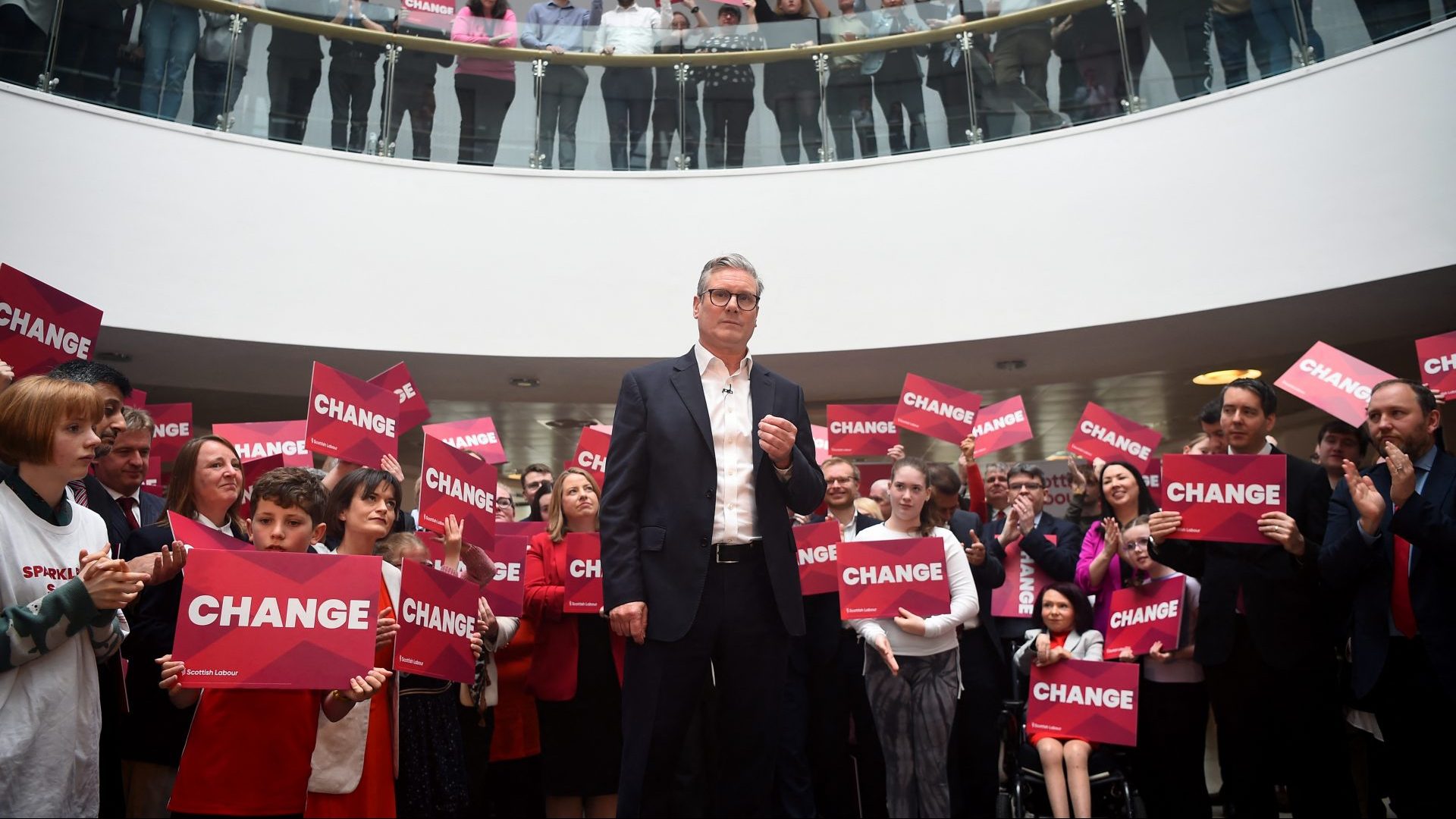 Keir Starmer speaks in Glasgow. Photo: Andy Buchanan/AFP/Getty