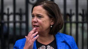 President of Sinn Fein, Mary Lou McDonald. Photo: Artur Widak/NurPhoto via Getty Images