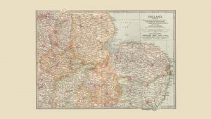 Map of England from the 10th Edition Of Encyclopaedia Britannica (Photo By Encyclopaedia Britannica/UIG Via Getty Images)