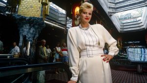 Ivana Trump, Donald Trump’s first wife, in the lobby of Trump Casino in Atlantic City, 1987. Photo: Joe McNally/Getty