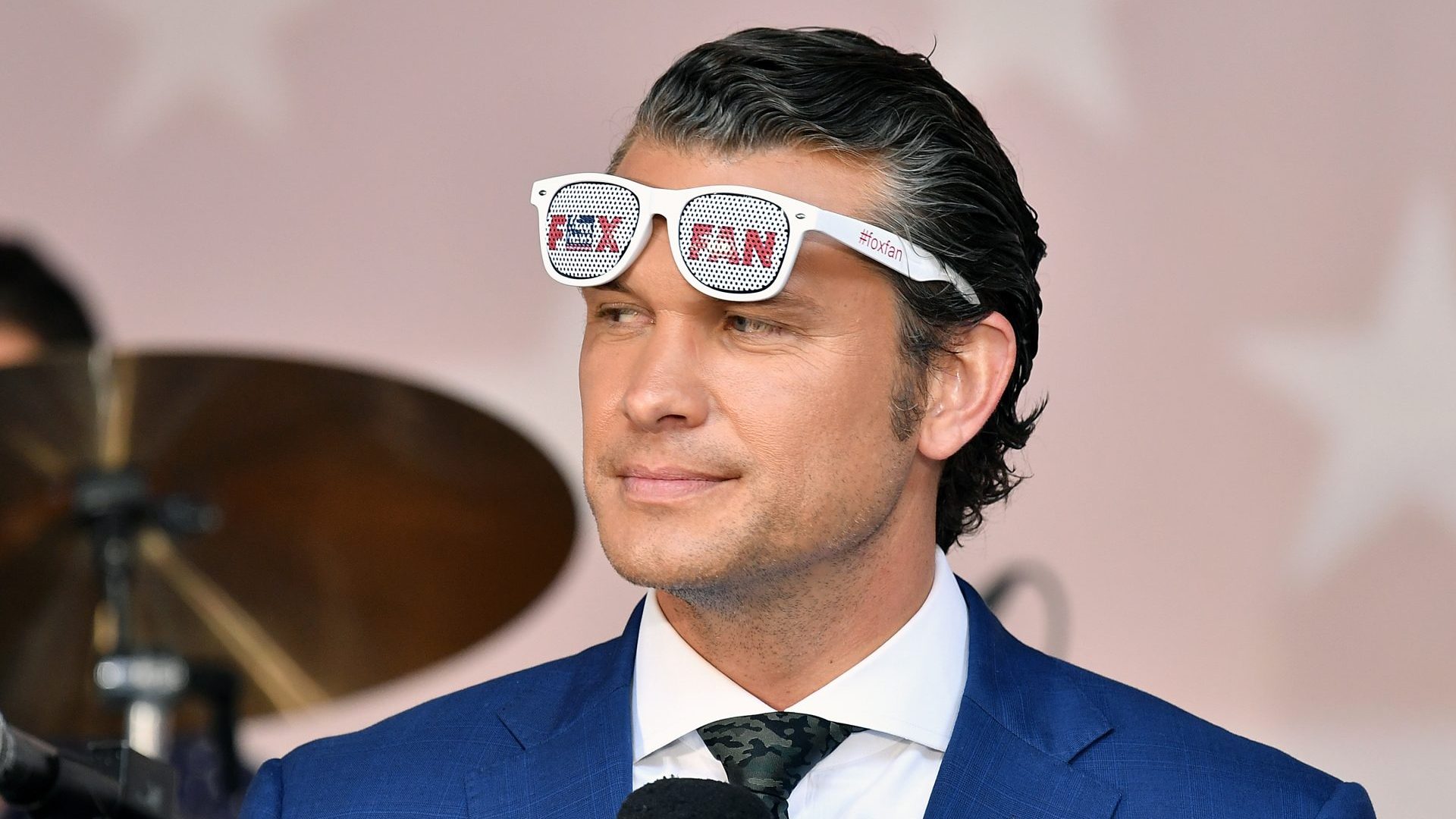 Pete Hegseth hosting the FOX News Channel's All-American Summer Concert Series (Photo by Slaven Vlasic/Getty Images)
