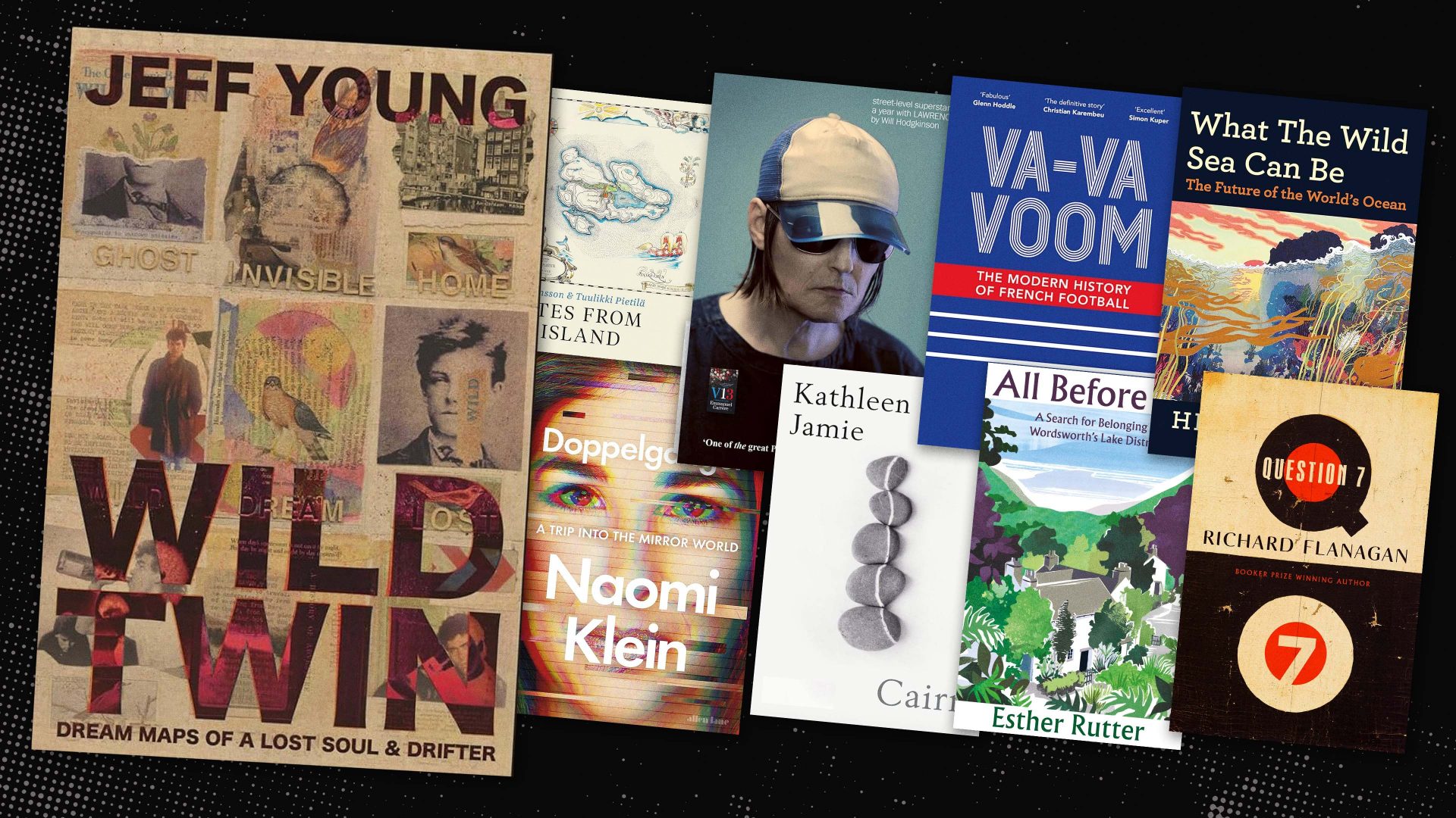 A selection of this year’s best non-fiction books, including the writer’s pick, Wild Twin by Jeff Young. Image: TNE