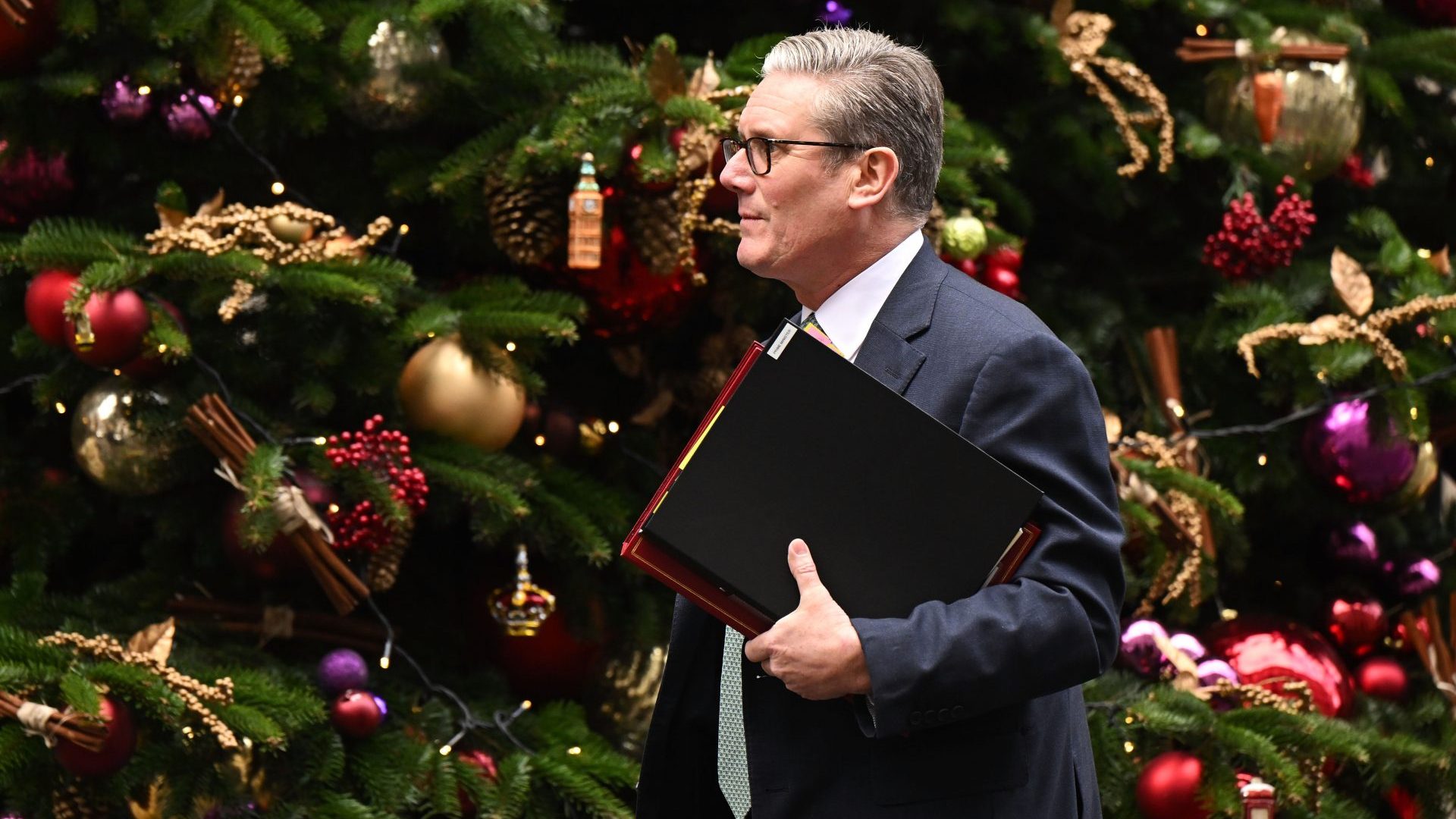 Keir Starmer leaves 10 Downing Street for Prime Minister's Questions. Photo: Leon Neal/Getty Images