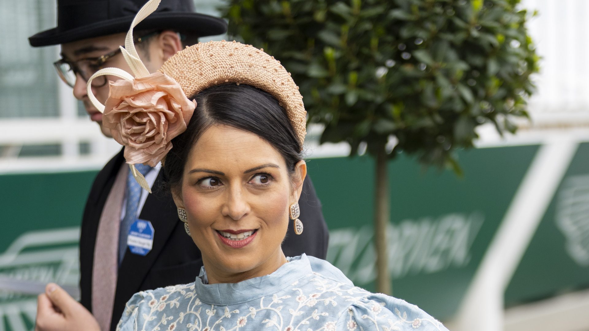 Priti Patel at the 2024 Epsom Derby. Photo: Mark Cuthbert/UK Press via Getty Images