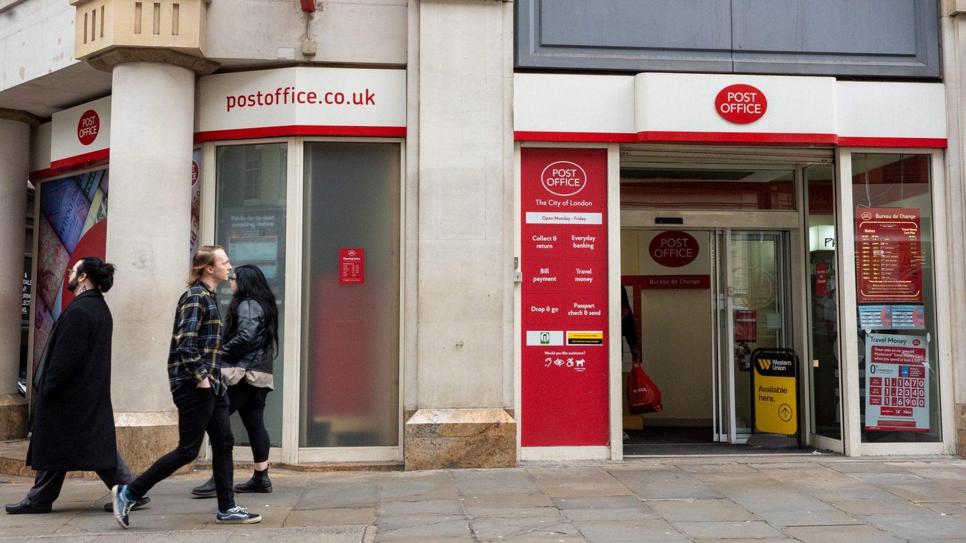 The City of London Post Office, one of 115 closed on November 14, 2024 (Photo by Alice Horsley/Getty Images)