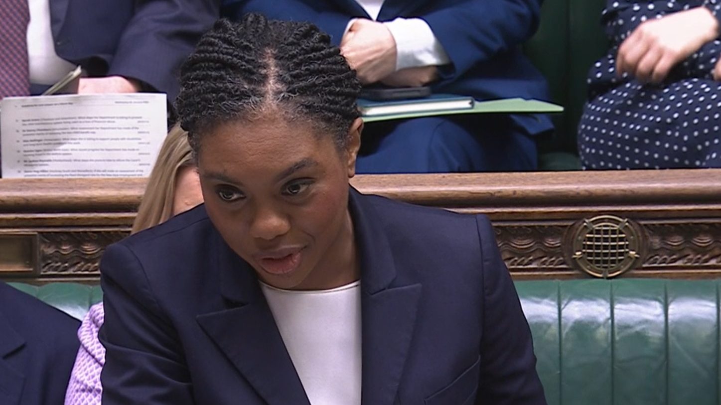 Kemi Badenoch at prime minister's questions. Photo: Parliament