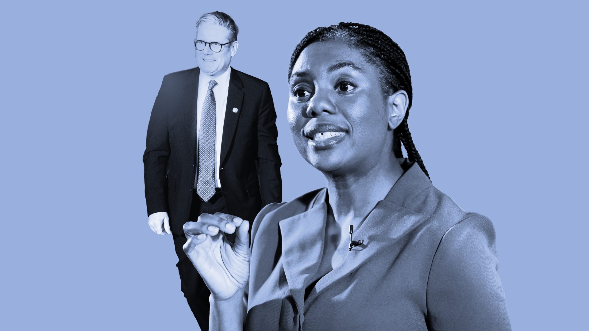 Keir Starmer and Kemi Badenoch. Image: The New European