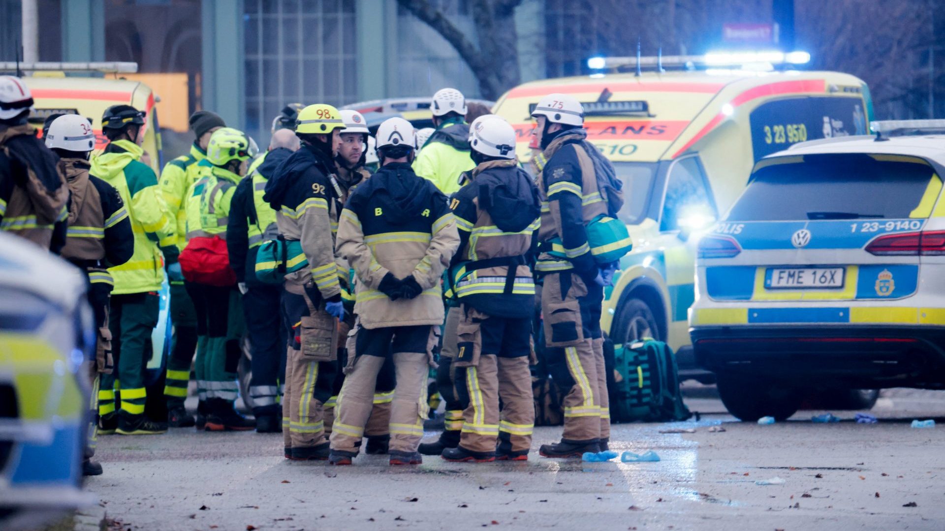 Four people were shot at a school in the Swedish city of Orebro. Photo: KICKI NILSSON/TT News Agency/AFP via Getty Images