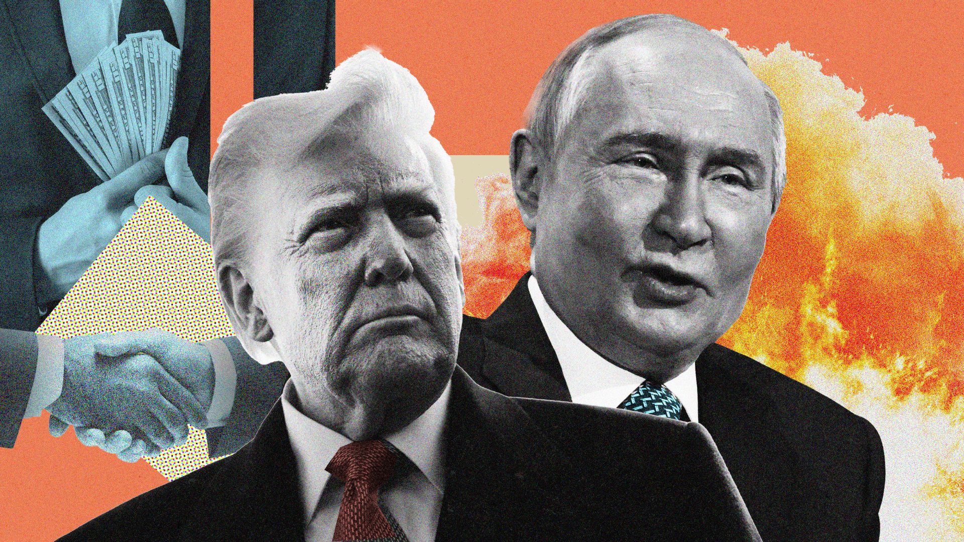 While Trump seeks to win his favour, is Putin ramping up Russia’s intelligence operations against the west? Image: TNE/Getty