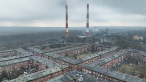 An aerial view of Nikiszowiec in Katowice, Poland, a historic mining district built in 1908. Photo: Simone Tramonte