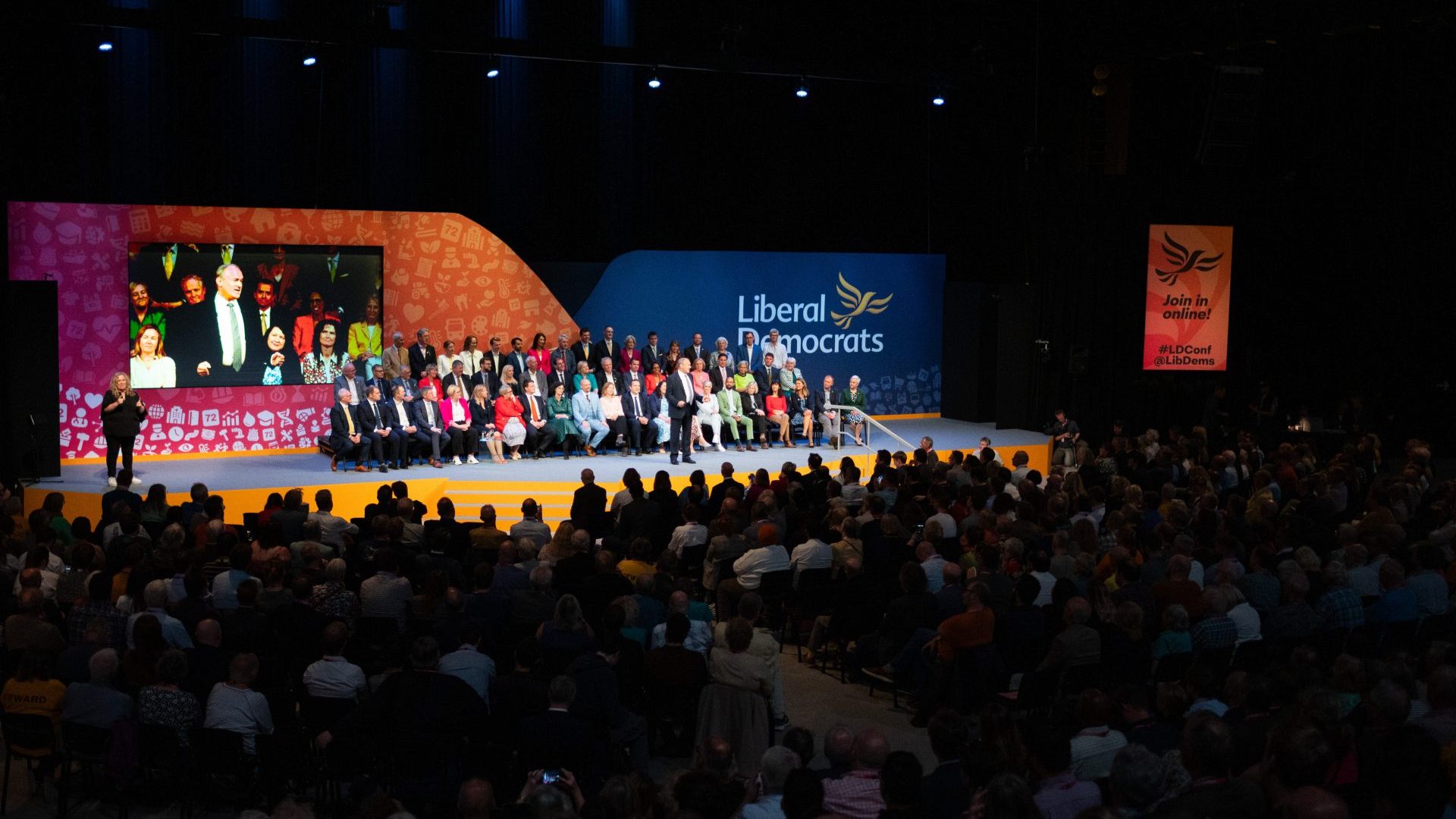 Liberal Democrat leader Ed Davey delivers his keynore speech at last year's Liberal Democrat conference in Brighton. Photo: David Tramontan/SOPA Images/LightRocket via Getty Images