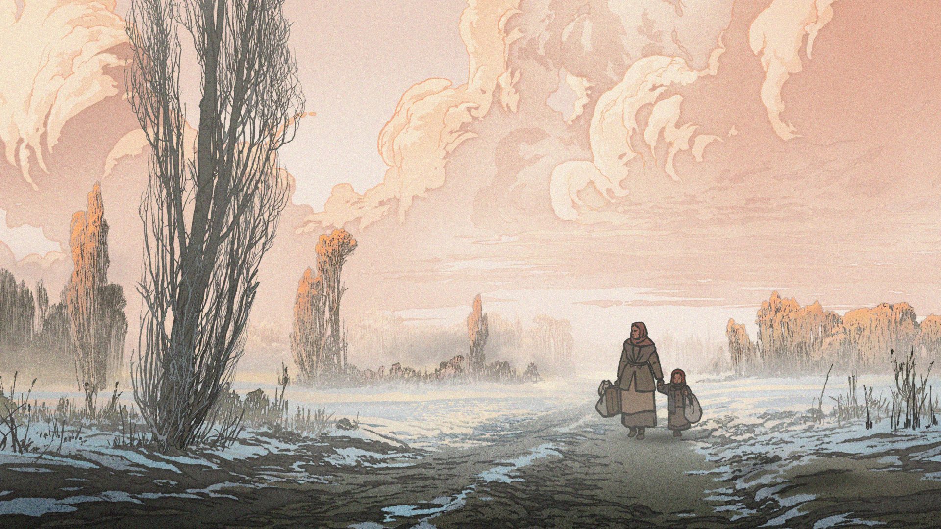 A still from Michel Hazanavicius's animated drama set during the Holocaust, The Most Precious of Cargoes. Photo: Ex Nihilo/Cannes Film Festival