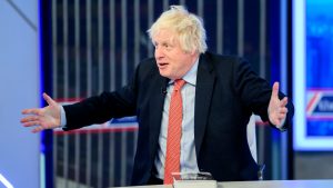 Boris Johnson appearing on Fox News. Photo: Roy Rochlin/Getty Images