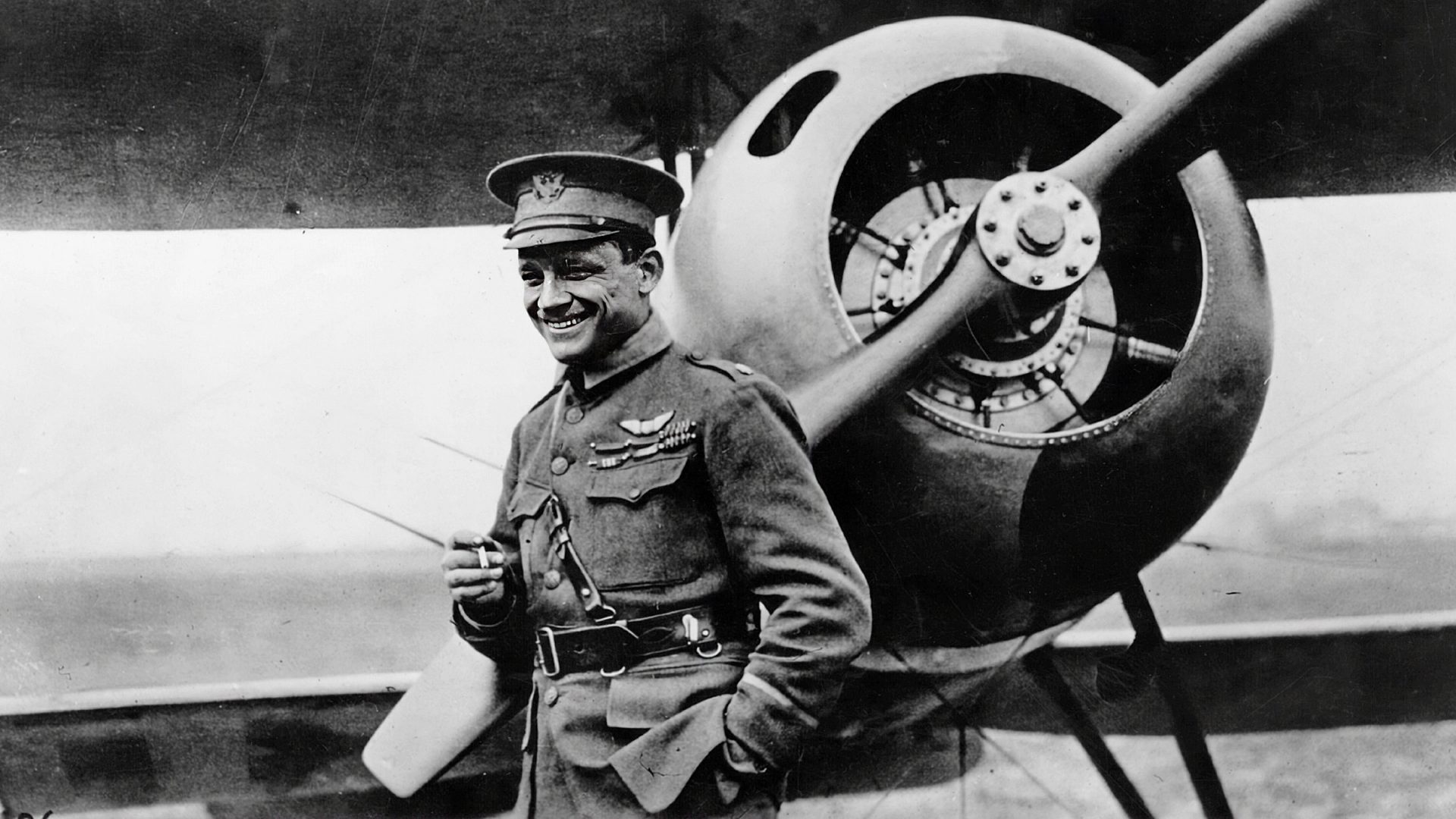 French-American first world war flying ace Raoul Lufbery, 1916. Photo: Topical Press Agency/Getty
