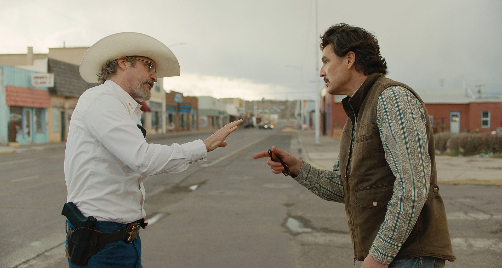 Joaquin Phoenix and Pedro Pascal in Eddington. Photo: Cannes Film Festival