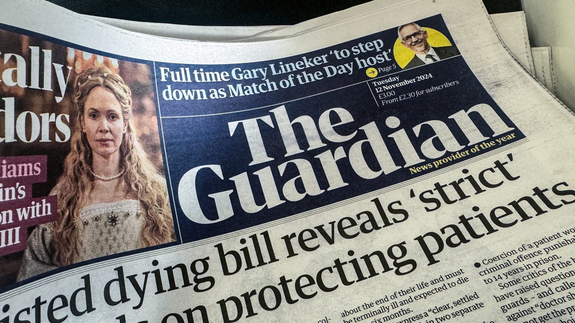 The Guardian newspaper. Photo: Anna Barclay/Getty Images