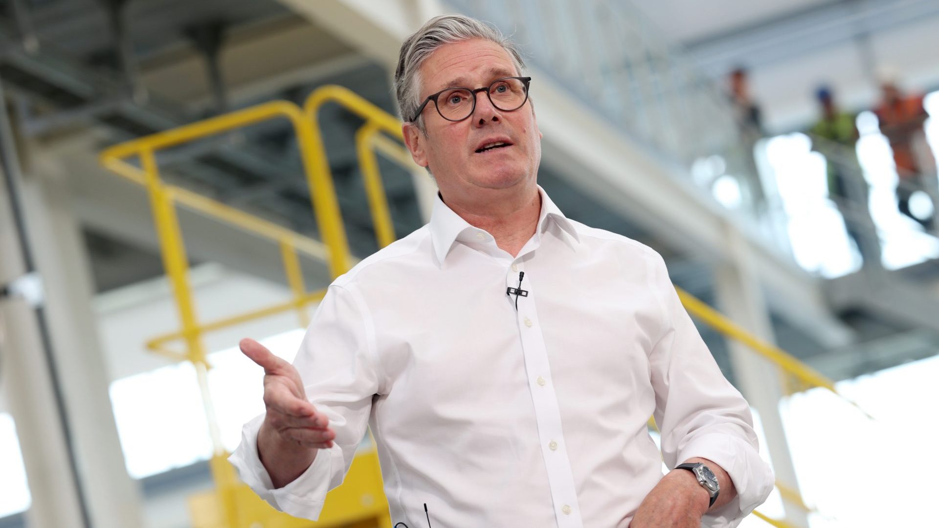 Keir Starmer delivers a speech in St Helens, Merseyside. Photo: Ryan Jenkinson/Getty Images