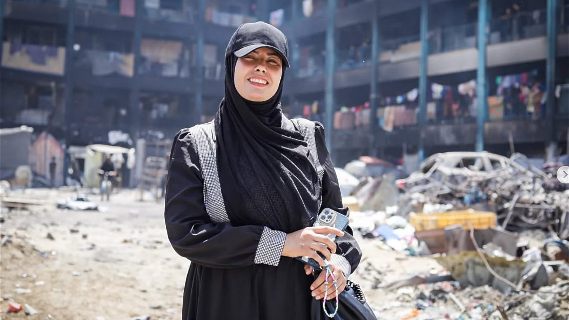 Palestinian photo-journalist Fatima Hassouna, the subject of Put Your Soul on Your Hand and Walk, a film showing at the Cannes Festival. Fatima was killed by an Israeli airstrike 
in April. Image: Fatima Hassouna