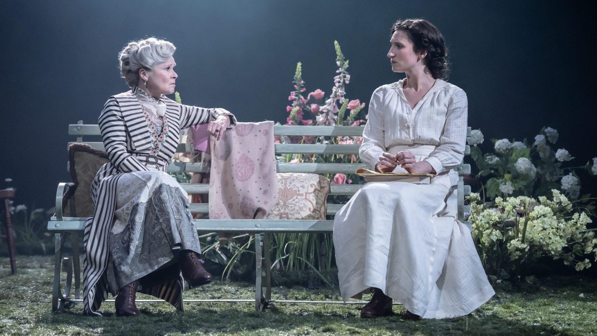 Imelda Staunton (Mrs Kitty Warren) and Bessie Carter (Vivie Warren) in Mrs Warren's Profession. Photo: Johan Persson