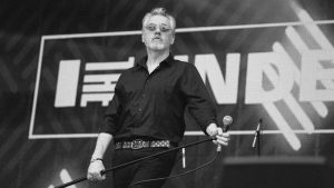 Paul McLoone of The Undertones performs on stage during Rewind Scotland 2019. Photo: Lorne Thomson/Redferns