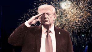 Meet the draft-dodger who now glories in being commander-in-chief. Image: TNW/Getty