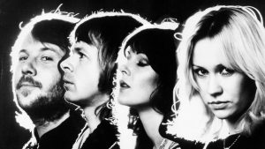 A composite image of Abba from a promotional studio session for Abba: The Movie in London, 1977. Photo: Getty