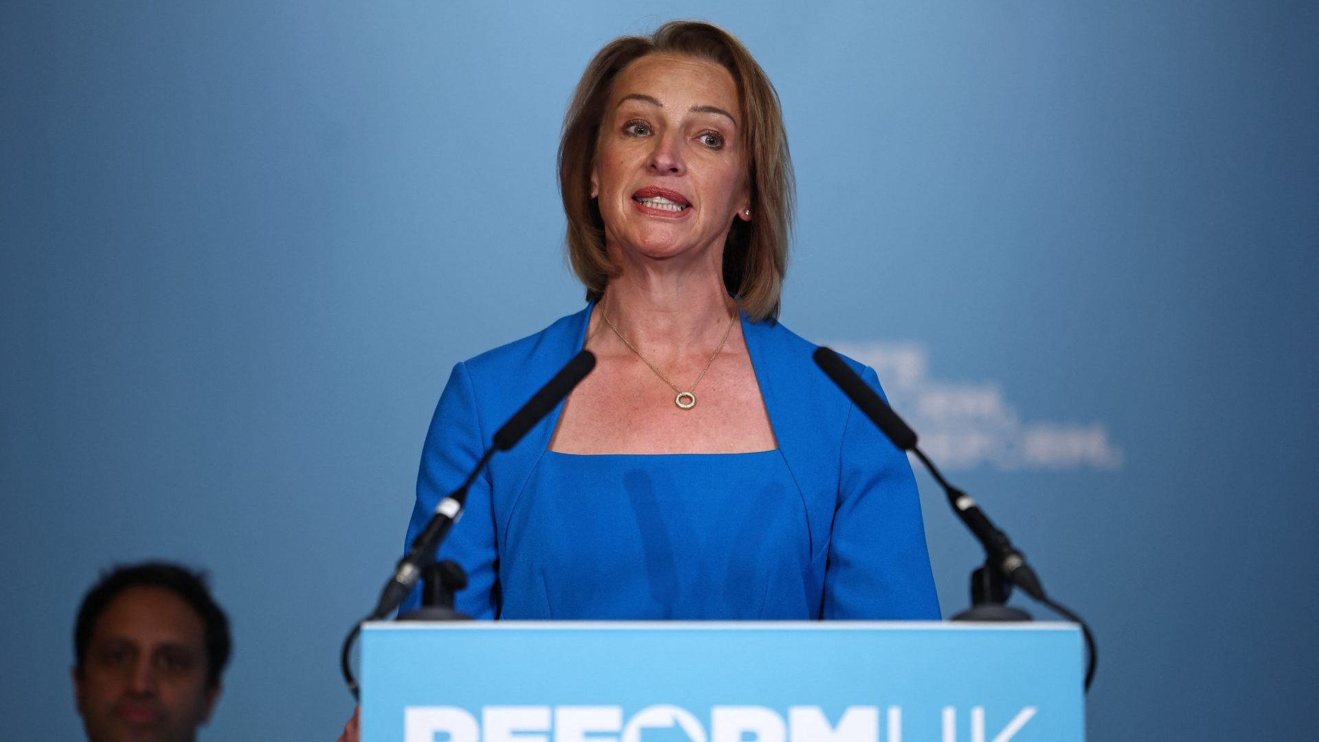 Reform MP for Runcorn and Helsby Sarah Pochin. Photo: HENRY NICHOLLS/AFP via Getty Images