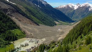 Blatten, a village in Switzerland that has existed for more than 800 years, was recently obliterated by a collapsing glacier. Image: Getty