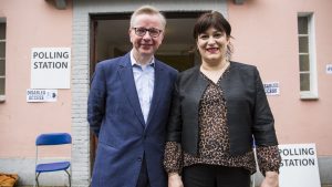 Settling scores: Sarah Vine with her ex-husband Michael Gove. Photo: Jack Taylor/Getty