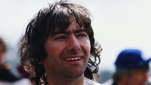 Joey Dunlop during the Isle of Man Formula One TT (Tourist Trophy) Race on May 26, 1986. 
Image:
SIMON MILES/Getty