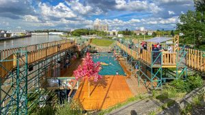 Flow, Brussels’ only outdoor swimming spot. IMAGE: LINDA A THOMPSON