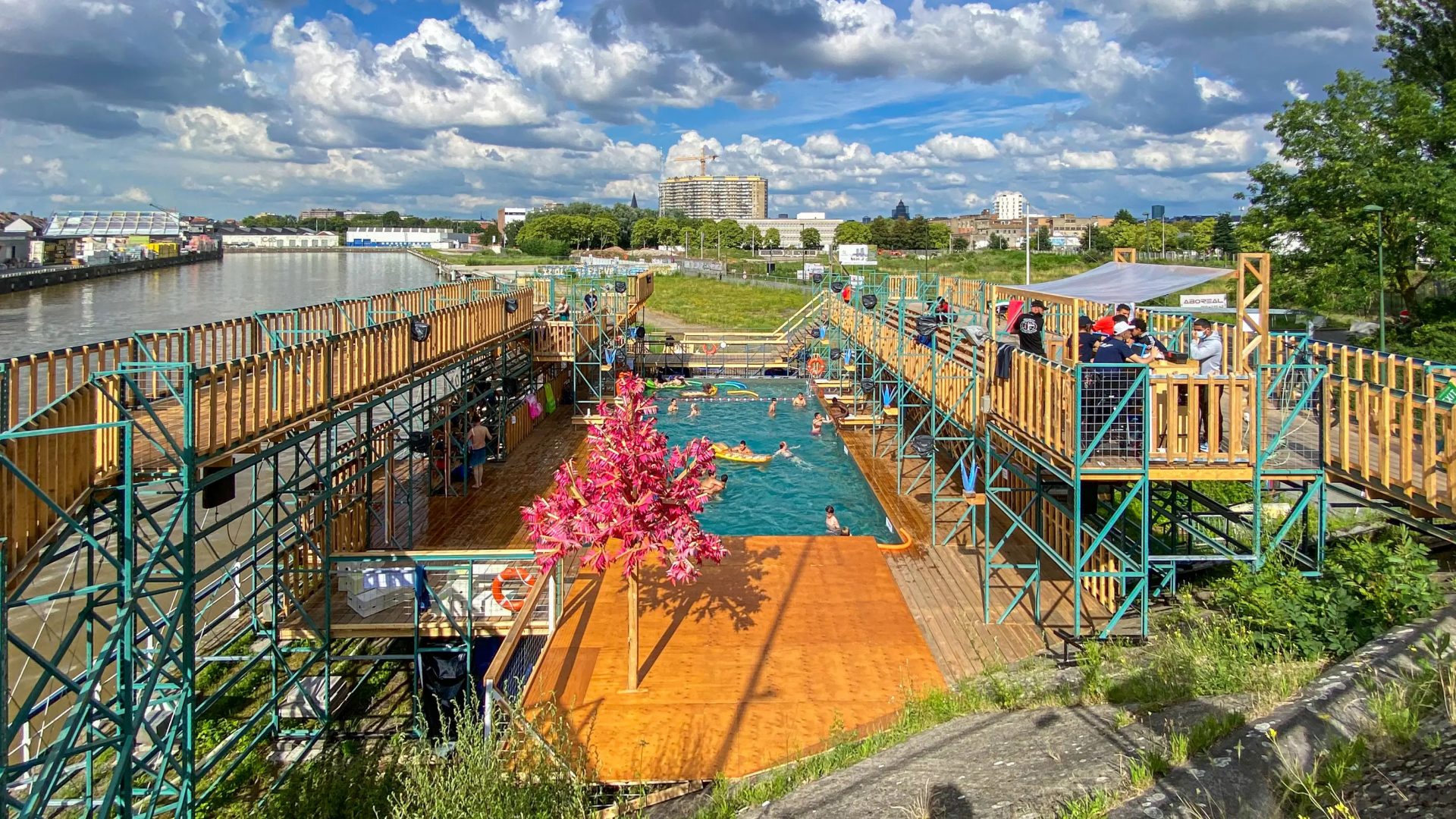 Flow, Brussels’ only outdoor swimming spot. IMAGE: LINDA A THOMPSON