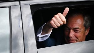 Nigel Farage has proposed huge, unfunded tax cuts favouring the wealthy, far exceeding the disastrous economic policies of Liz Truss. Image: Justin Tallis/AFP/Getty