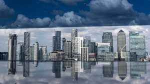 The Canary Wharf business district on the Isle of Dogs in east London. Image: Dan Kitwood/Getty 