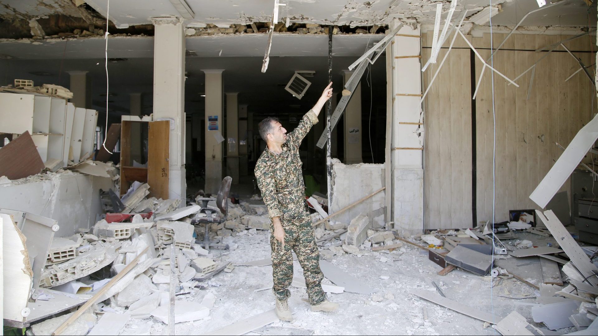 The destruction at Evin Prison after an Israeli airstrike in Tehran on June 29. IMAGE: GETTY