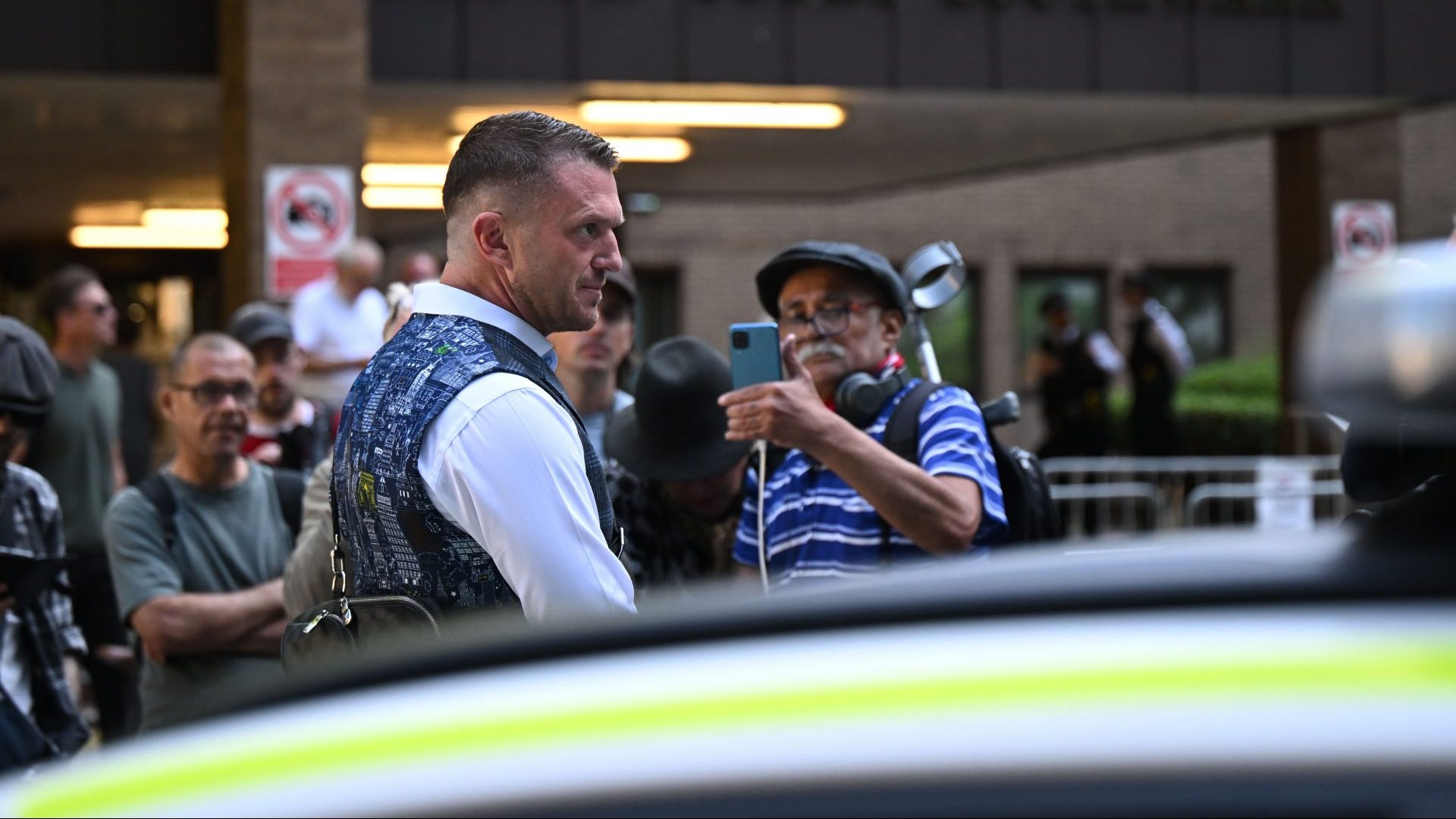 Stephen Yaxley-Lennon, also known as Tommy Robinson. Photo: Leon Neal/Getty Images
