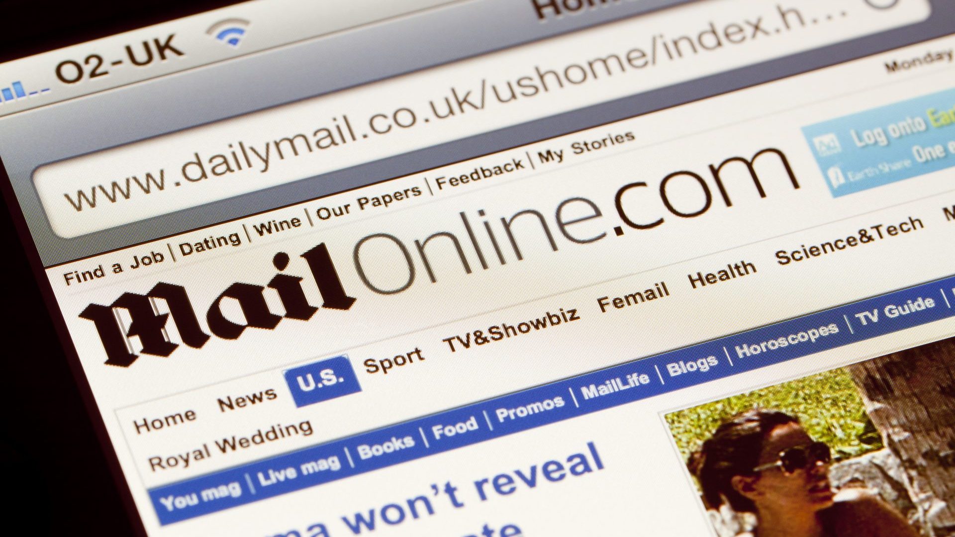 MailOnline. Image: Getty