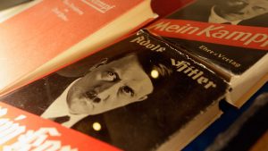  Historic copies of Adolf Hitler's "Mein Kampf". Photo: Johannes Simon/Getty Images