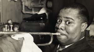 American trumpeter and vocalist Louis Armstrong  c. 1940.
Image: BETTMAN/GETTY