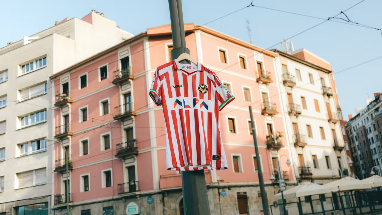Newport County's new away kit, in collaboration with Athletic Bilbao. Photo: Newport County AFC