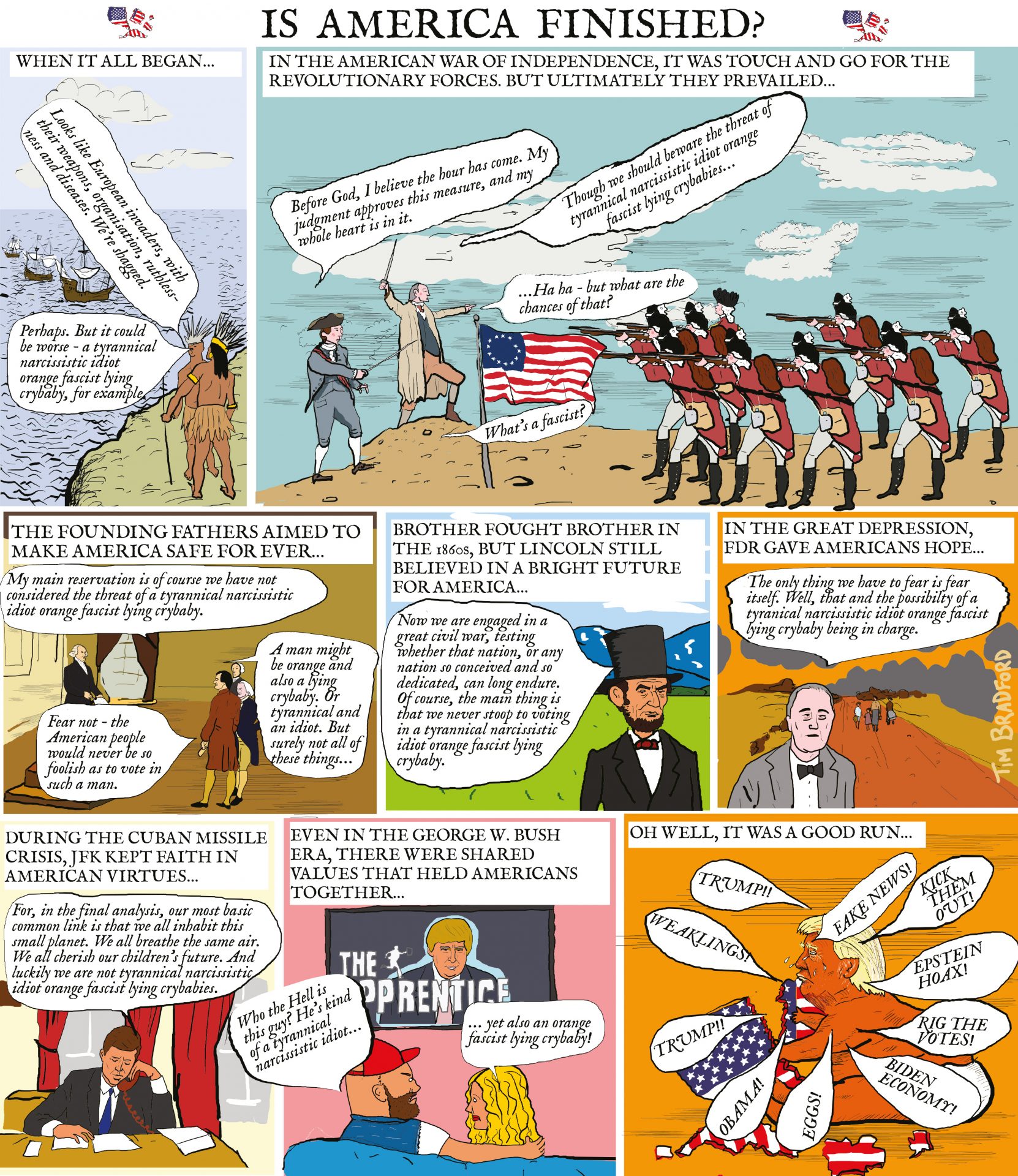 Tim Bradford's cartoon: Is America finished? - The New World