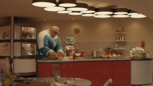 Ebon Moss-Bachrach in The Fantastic Four: First Steps. Credit: Disney/Marvel