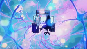 Animated sci-fi drama Pantheon explores the ethics of mind-uploading and digital identity. Image: Netflix