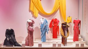 The Design Museum’s Offbeat Sari touring exhibition, which ‘demonstrates the sari to be a metaphor for the layered and complex definitions of India today’. Photo: Design Museum