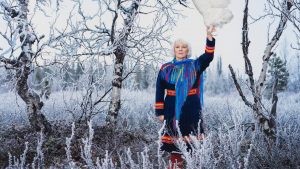 Swedish Sámi textile artist and painter Britta Marakatt-Labba. Image: Marja Helander