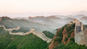 The Great Wall of China in the mist. Image: Adobe