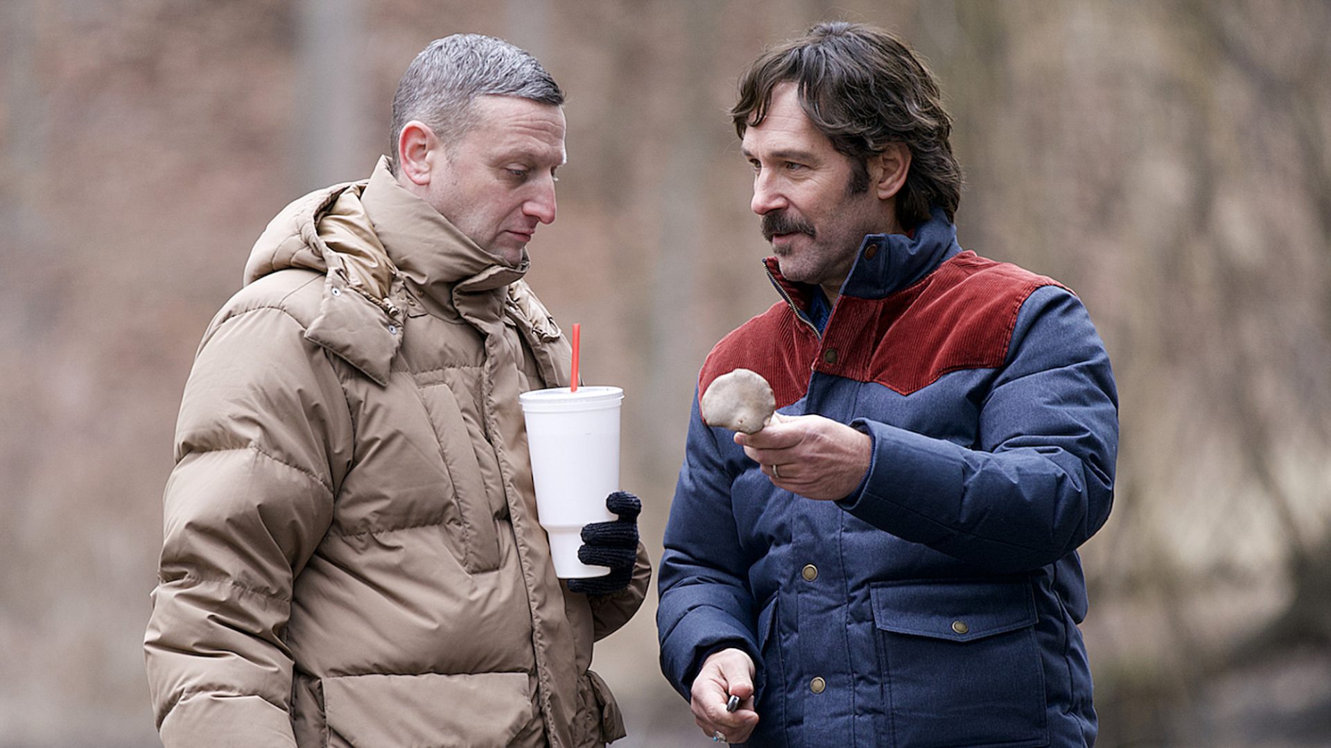 Tim Robinson and Paul Rudd in Andrew DeYoung’s directorial debut, Friendship. Image: A24
