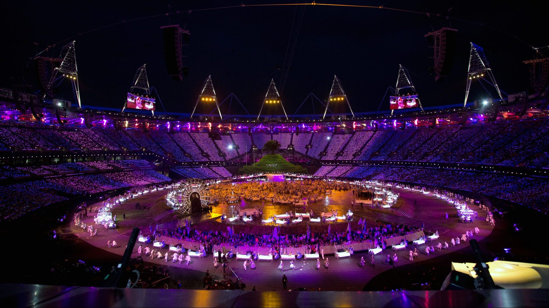 The London 2012 Olympics opening ceremony. Photo: Peter Read Miller/Sports Illustrated via Getty Images